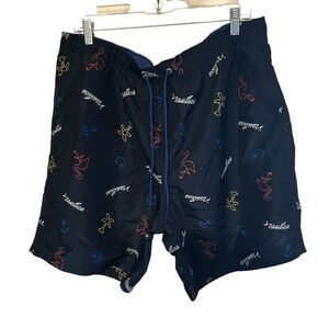 Nautica Black Swim Trunks Classic Style